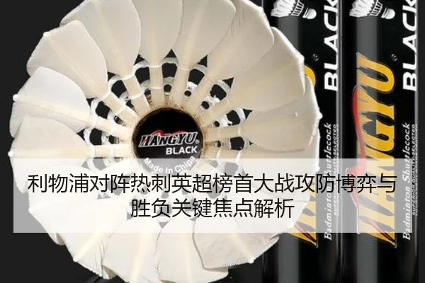 利物浦对阵热刺英超榜首大战攻防博弈与胜负关键焦点解析